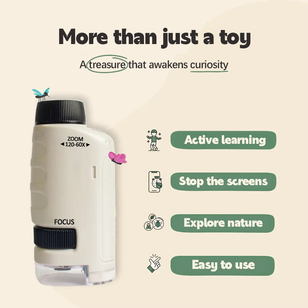🎁2025 New Year Hot Sale🎁🔥 49% Off - Kid's Portable Pocket Microscope